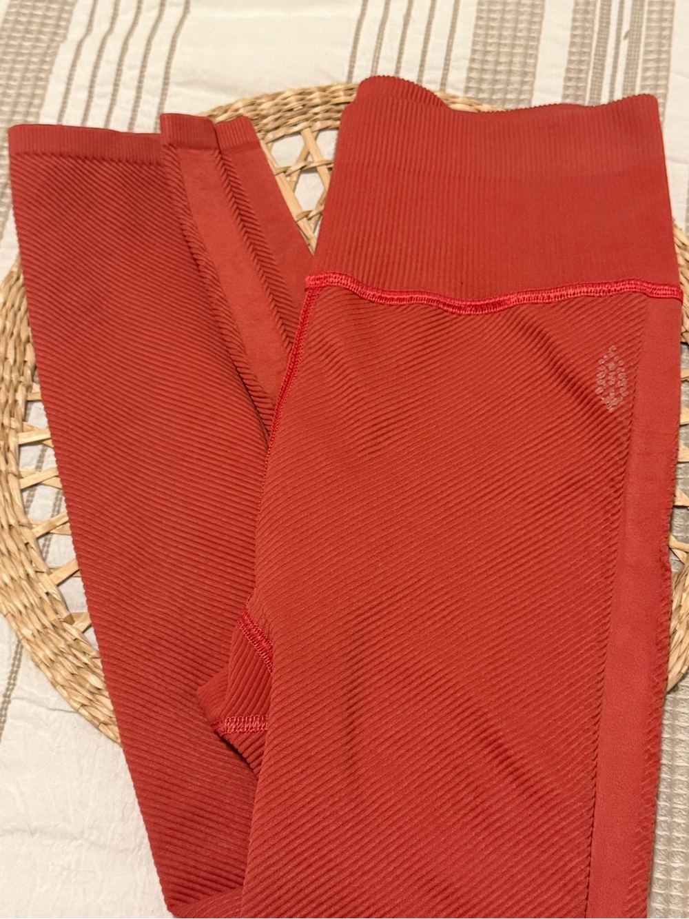 FP Movement by Free People Fiery Red High-Waist Seamless Leggings - Picture 6 of 9